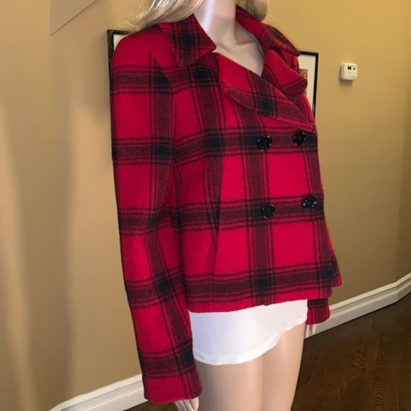 Talbots Jackets & Blazers - Talbots Red and black double breasted jacket S 8